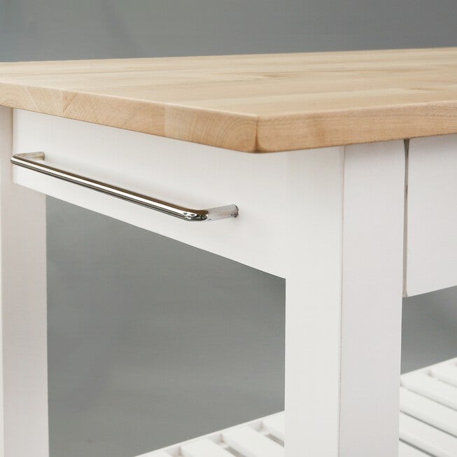 Kitchen Island with Solid Wood Top, , alternate image number 10
