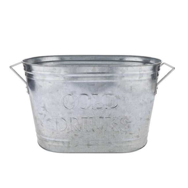 Cold Drinks Galvanized Metal Tub, , alternate image number null