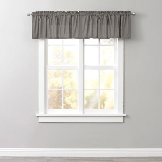 Poly Cotton Canvas Rod-Pocket Valance, 