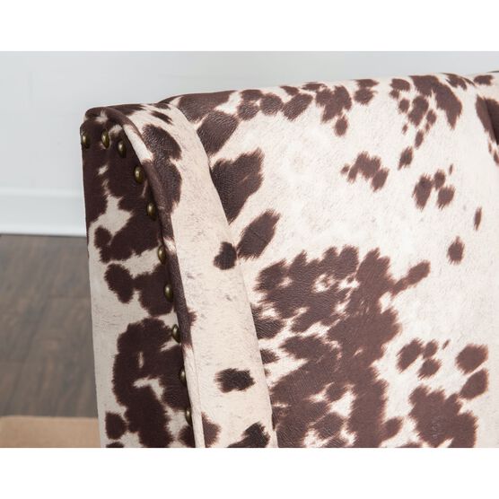 Delgany Office Chair Brown and White Cow Print, , alternate image number null