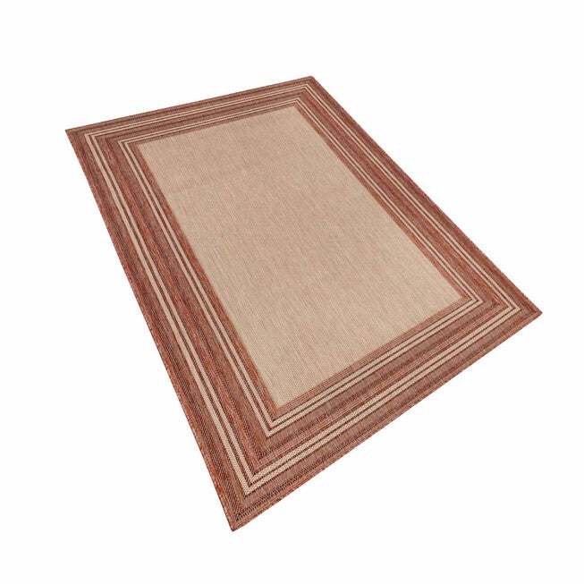 Liora Manne Carmel Multi Border Indoor/Outdoor Rug Green 23 inchesX7 feet 6 inches, , alternate image number null