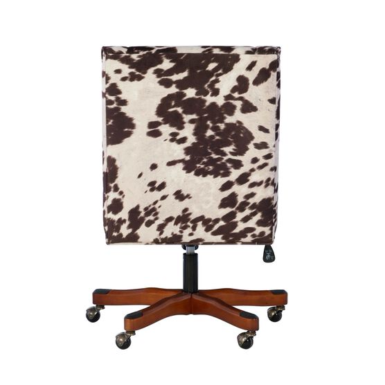Delgany Office Chair Brown and White Cow Print, , on-hover image number null