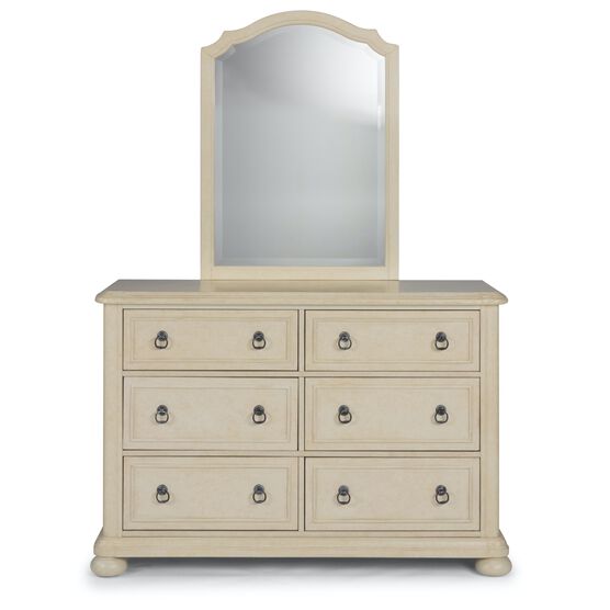 Provence White Dresser & Mirror, WHITE, hi-res image number null