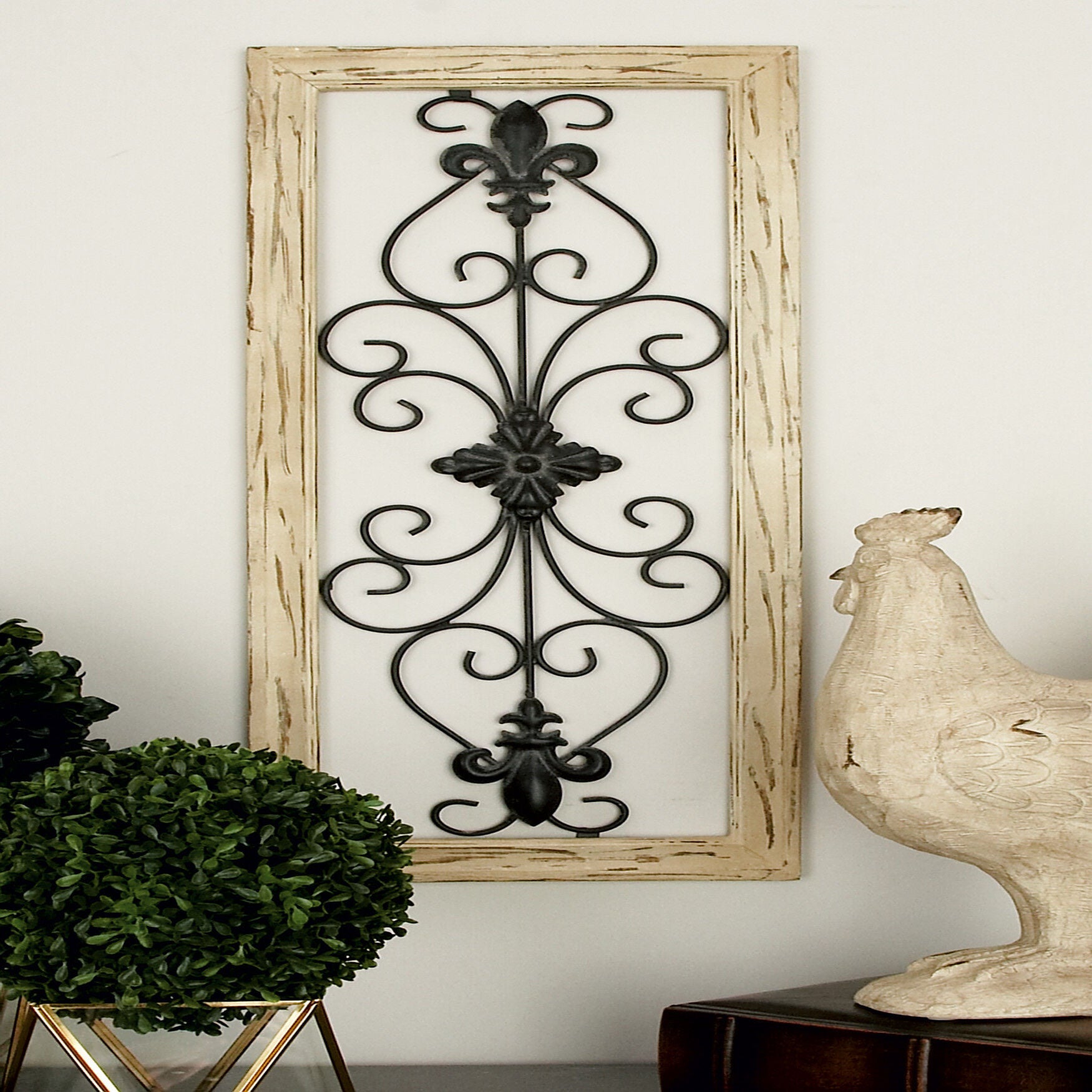 Set Of 2 Multi Colored Wood Rustic Wall D&eacute;cor, , alternate image number 9