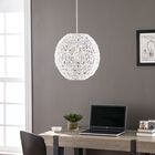 Alakesh Round Woven Pendant Shade, WHITE, hi-res image number null