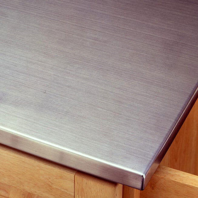 Large Natural Finish Create a Cart with Stainless Steel Top , , on-hover image number 1