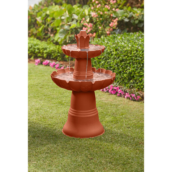 2-Tier Fountain, TERRACOTTA, hi-res image number null