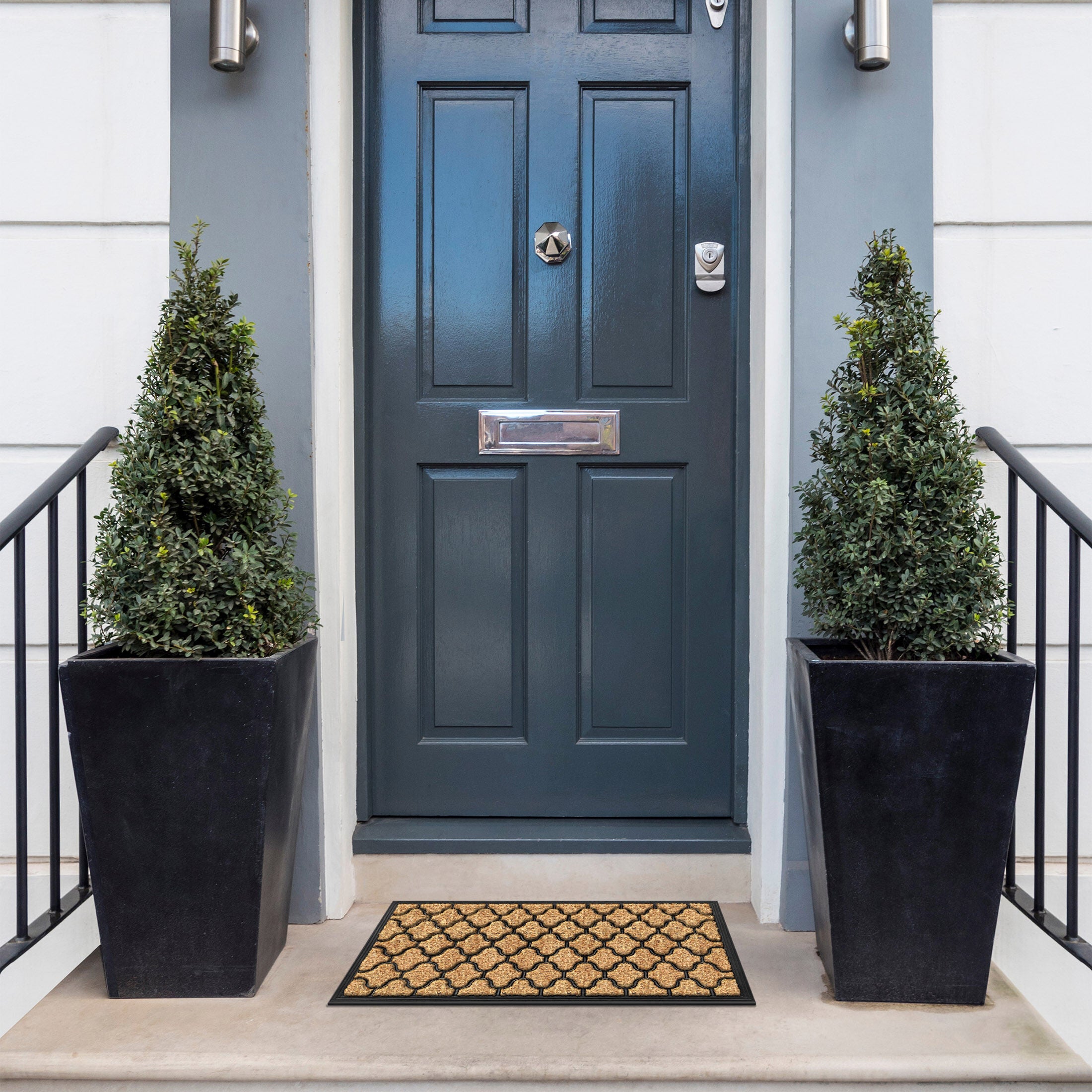 Coco Entrance Mat 18x30, HARLEQUIN BROWN, alternate image number 1