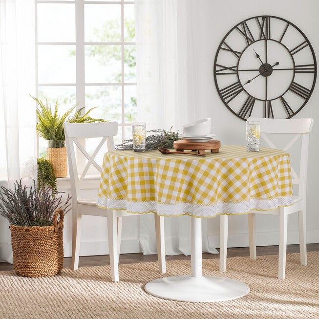 Buffalo Check Round Tablecloth - 70-in, , alternate image number 2