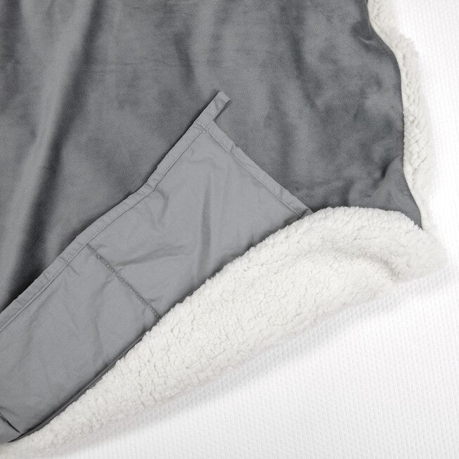 SensorPEDIC Serenity 15lb. Weighted Blanket with Removable Cover with Sherpa and Plush Fabrics, , alternate image number null