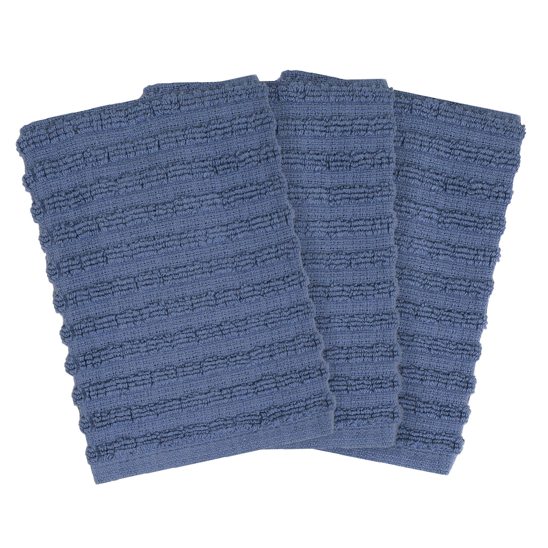 Royale 3Pk Solid Dish Cloth, FEDERAL BLUE, hi-res image number 0