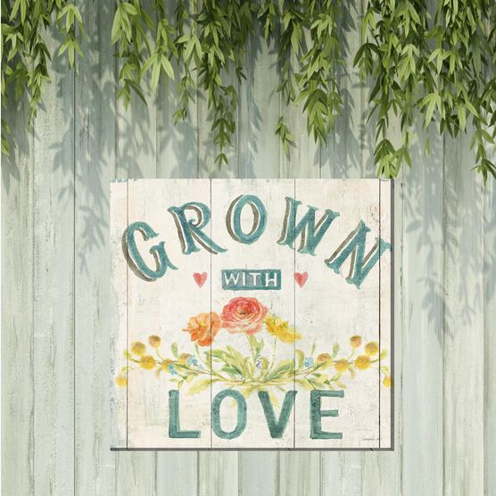 GROWN WITH LOVE OUTDOOR ART 24X24, , on-hover image number null