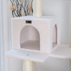 Real Wood 57" Fleece Covered Cat Tree Climber, , alternate image number null