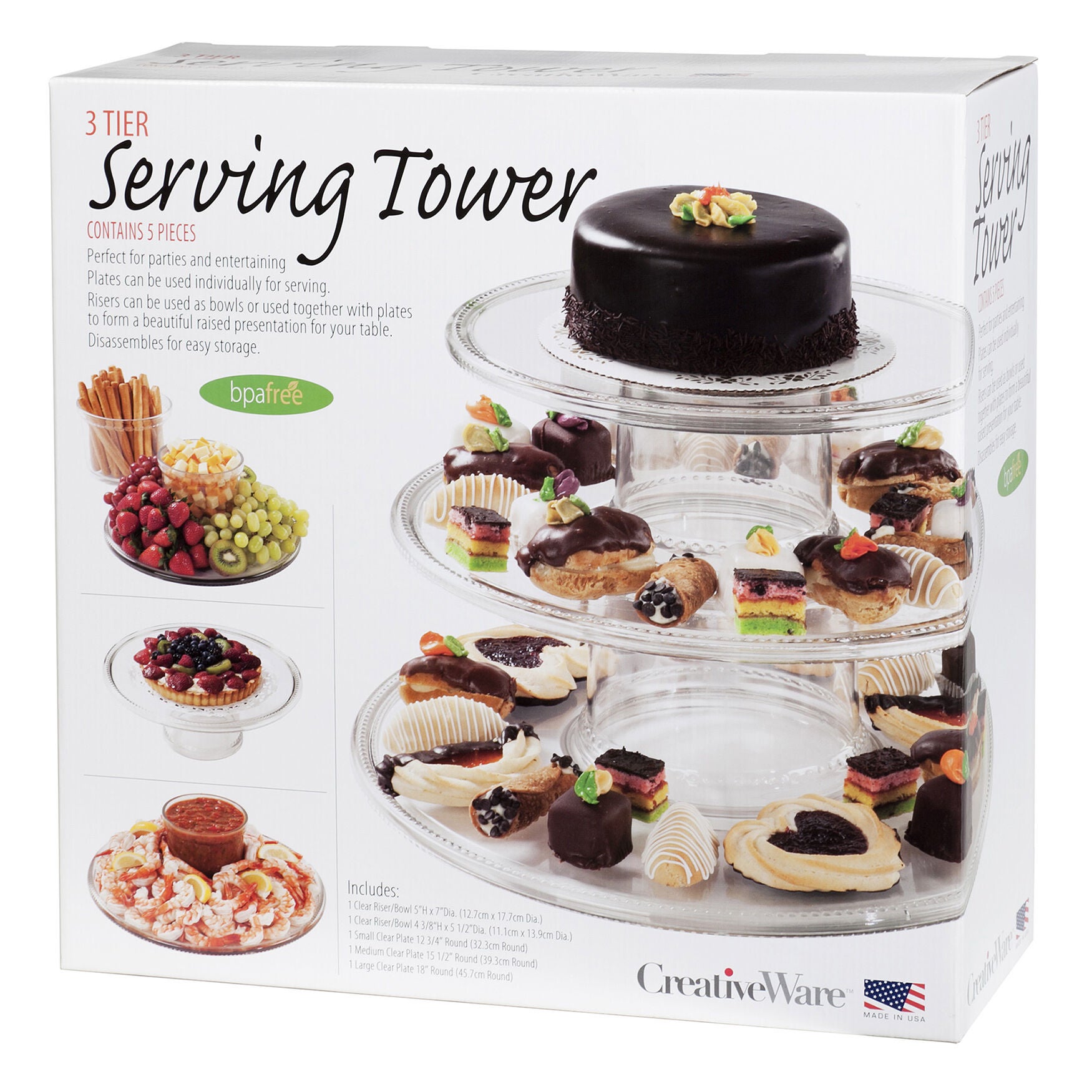 3 Tier Serving Tower, , on-hover image number 1