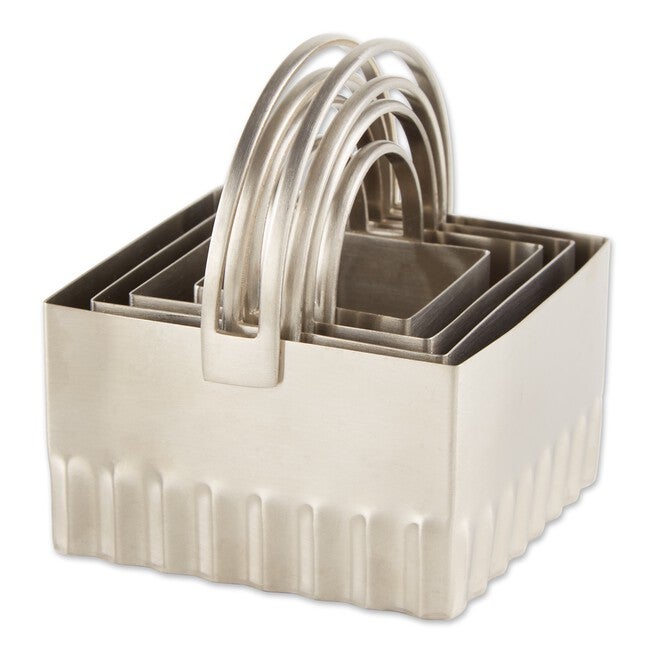 Rippled Stainless Steel Biscuit Cutters, Set 4, , alternate image number 2