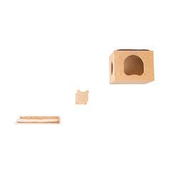 Real Wood Wall Series Cat Tree With Condo, Perch And Step Up
