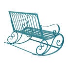 Turquoise Metal Eclectic Bench, , alternate image number null