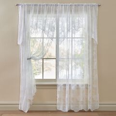 Ella Floral Lace Panel with Attached Valance