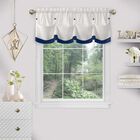 Lana Window Curtain Valance, NAVY, hi-res image number null