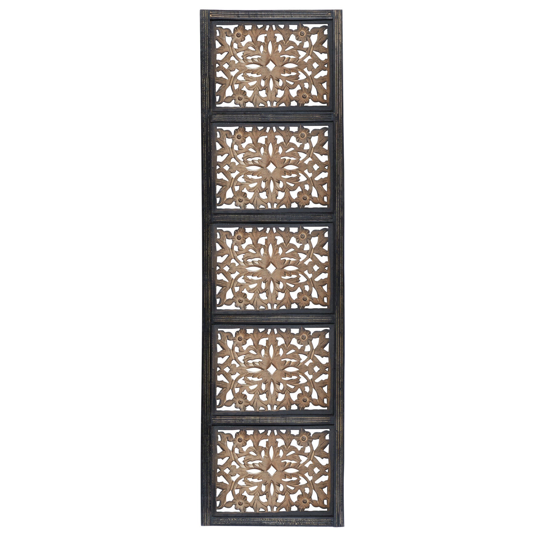 Brown Traditional Ornamental Wood Wall D&eacute;cor, BROWN, hi-res image number 0