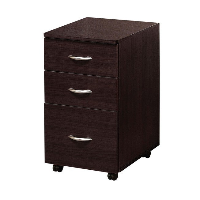 File Cabinet W/3 Drw, ESPRESSO, hi-res image number 0