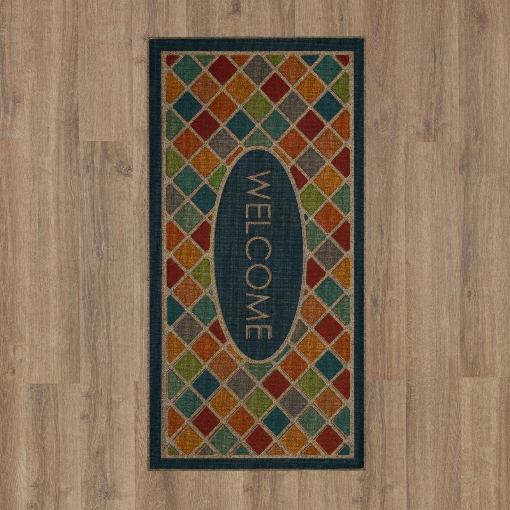 Ornamental Crosshatch Door Mat, , alternate image number 4