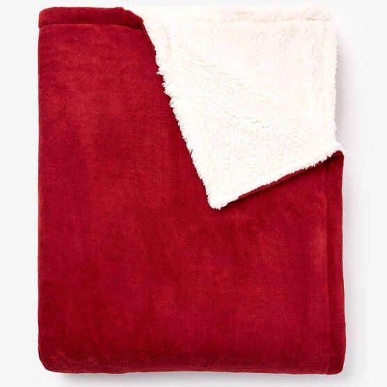 BH Studio Sherpa Microfleece Blanket, GARNET, hi-res image number null