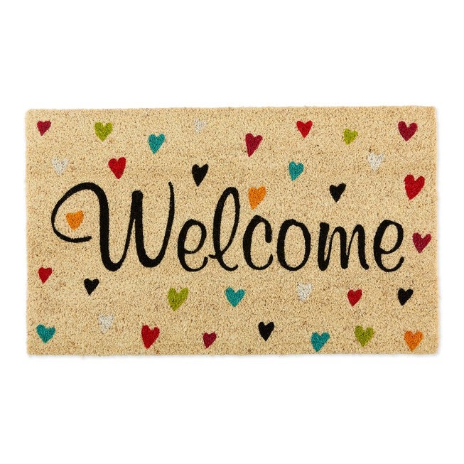 Welcome Hearts Doormat, MULTI, hi-res image number 0