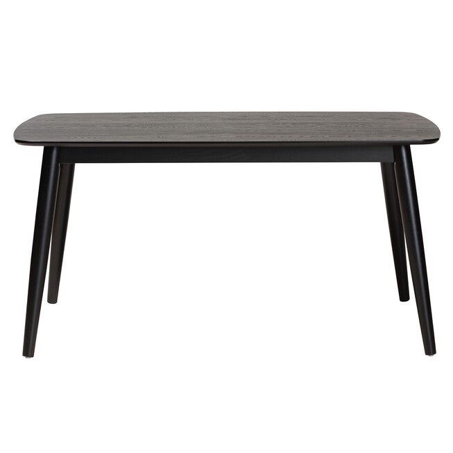 Flora Mid-Century Modern Black Finished Wood Dining Table, , alternate image number 17