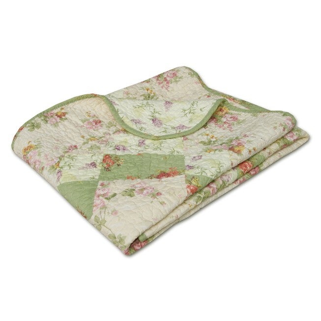 Bliss Quilted Patchwork Throw Blanket, , on-hover image number 1