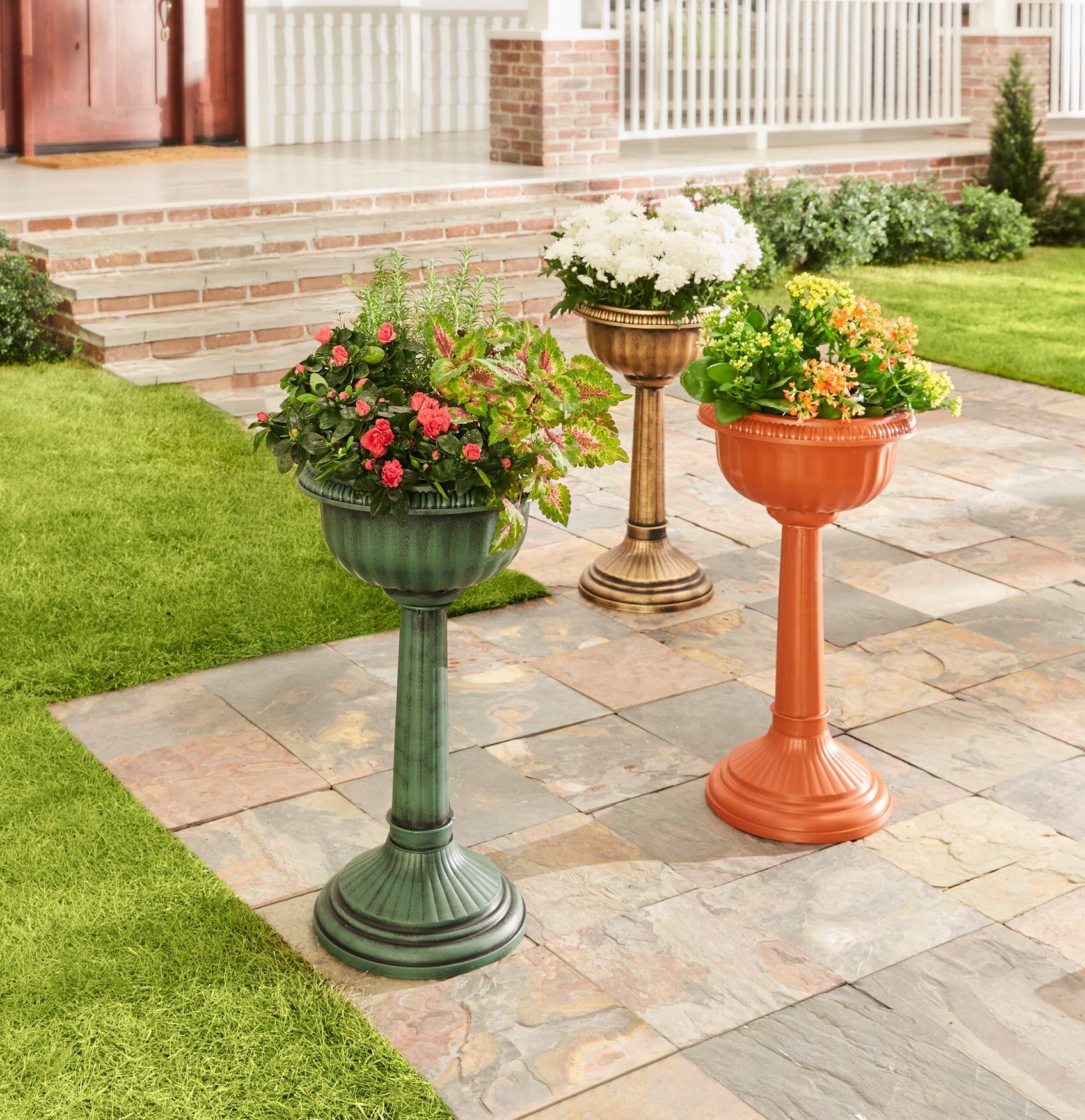 27" Tall Column Urn Planter