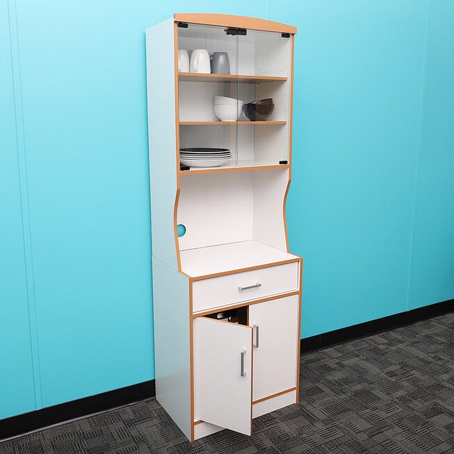 Home Basics Large Wood Microwave Cabinet, , alternate image number 6