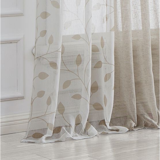 Cascade Semi Sheer Window Panel Set Set/3, , alternate image number null