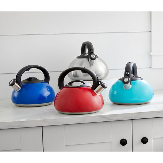 3-Lt. Stainless Whistling Kettle, RED, hi-res image number null