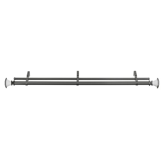 Buono Ii Decorative Double Rod And Finial Monet, , on-hover image number null