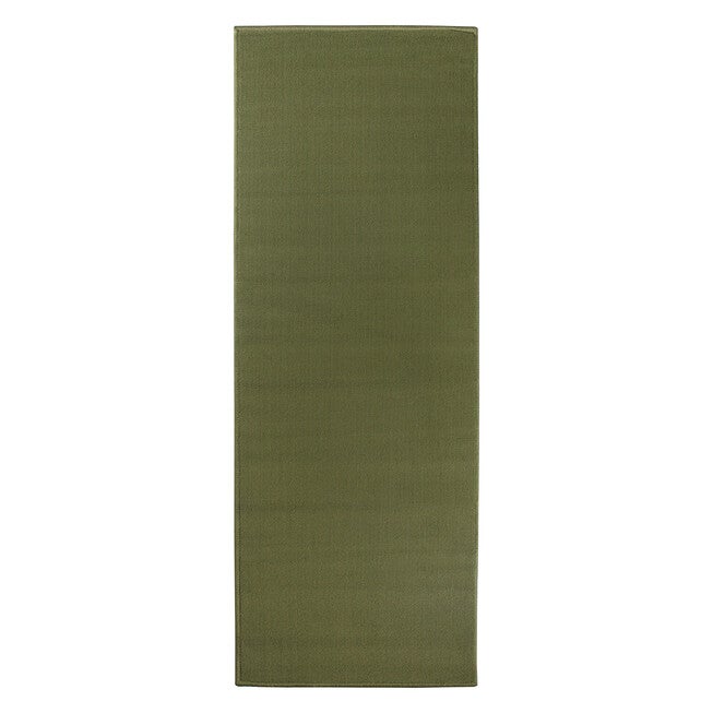 Solid Rug Runner, 20 inches X 60 inches, GREEN, hi-res image number 0