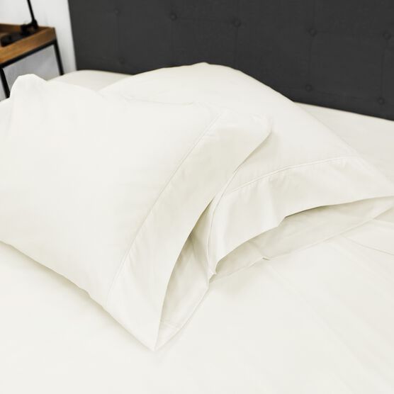 SensorPEDIC Ice Cool 400 Thread Count Cotton-Rich Cream Sheet Set, , alternate image number null