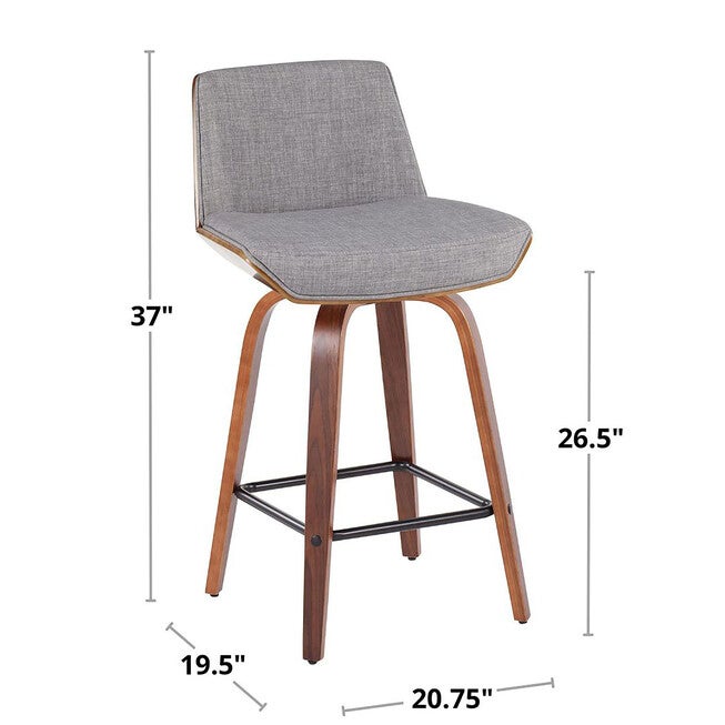 Corazza 26 inches Fixed-Height Counter Stool - Set Of 2, , alternate image number null