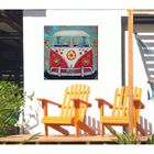 Hippie Van Outdoor Wall Art, , on-hover image number null