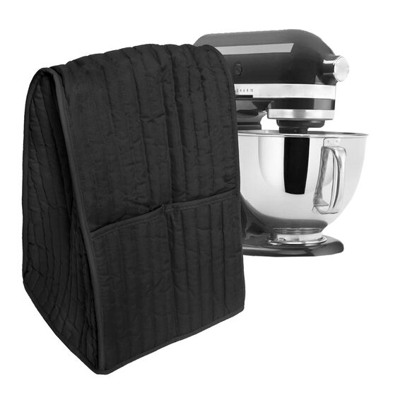 Kitchen Mixer Appliance Cover with Pockets, BLACK, hi-res image number null