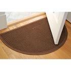 Aqua Shield® Squares Half Oval Door Mat 24"x39", , alternate image number null