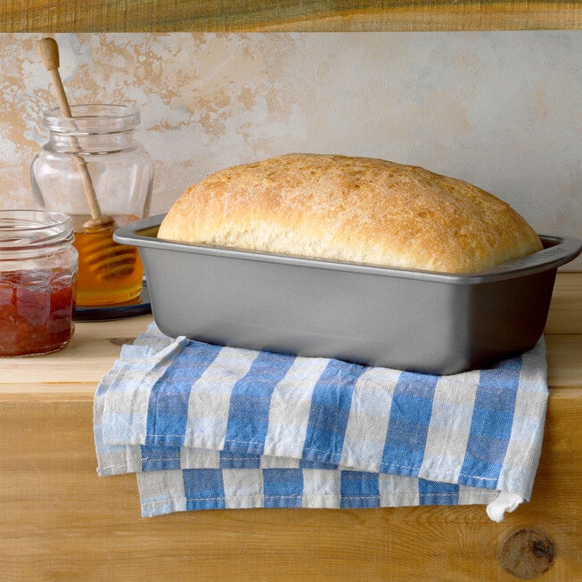 9 X 5 Inch Non Stick Metal Loaf Pan, ASH GREY, hi-res image number 0