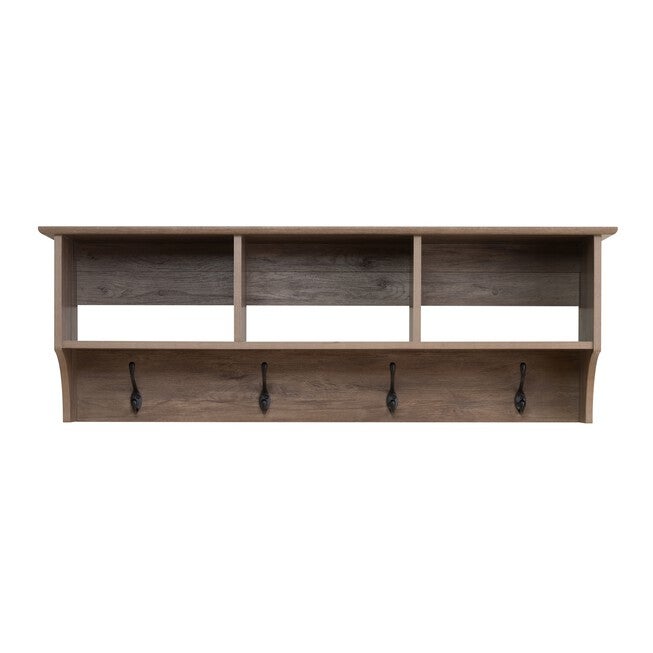 48 inches Wide Hanging Entryway Shelf Drifted Gray, , alternate image number null