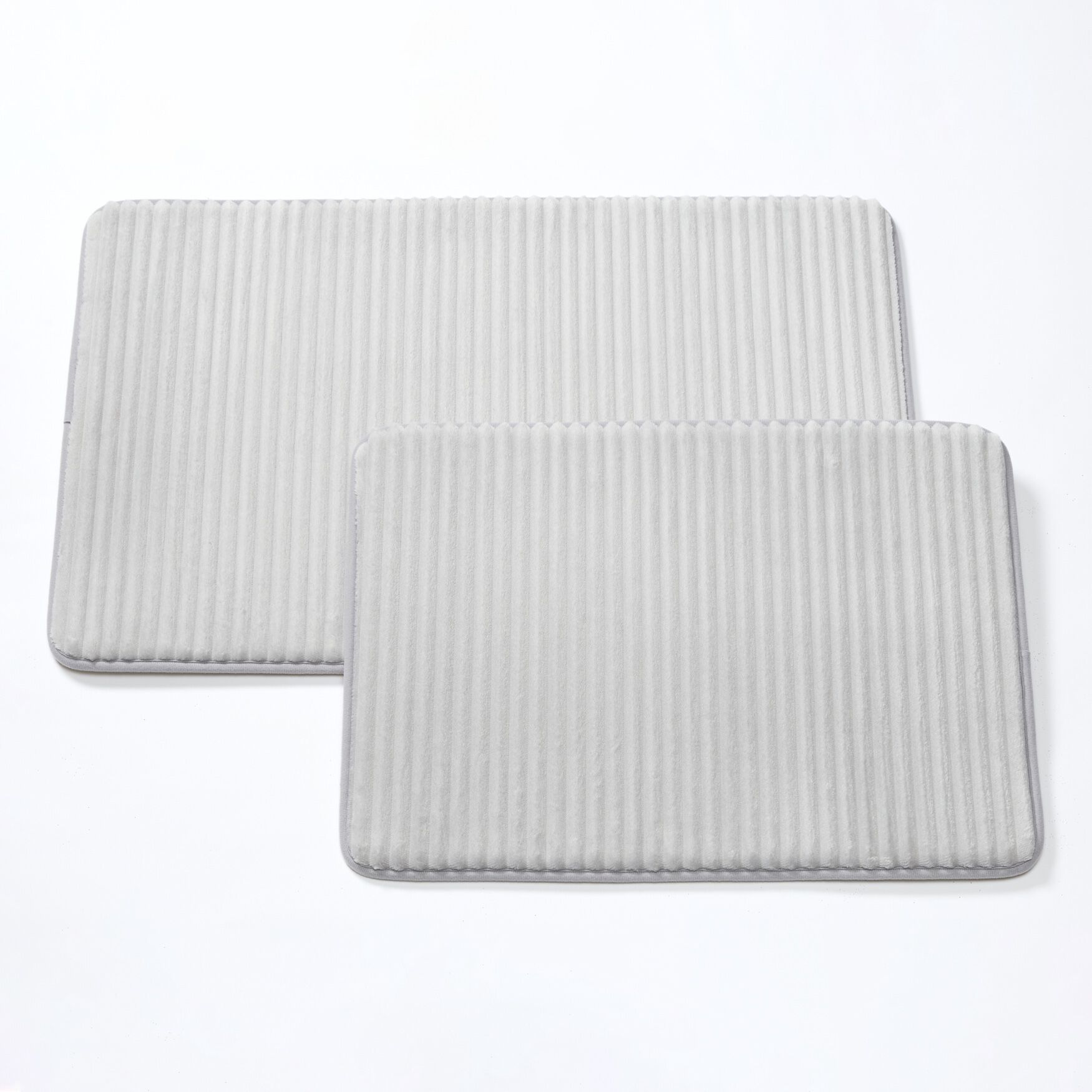 Memory Foam Bath Mat, SILVER, on-hover image number 1