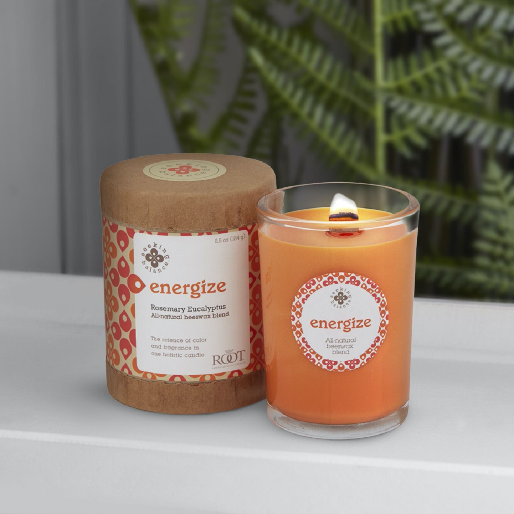 Seeking Balance Energize-Rosemary Eucalyptus Jar Candle, , on-hover image number 1