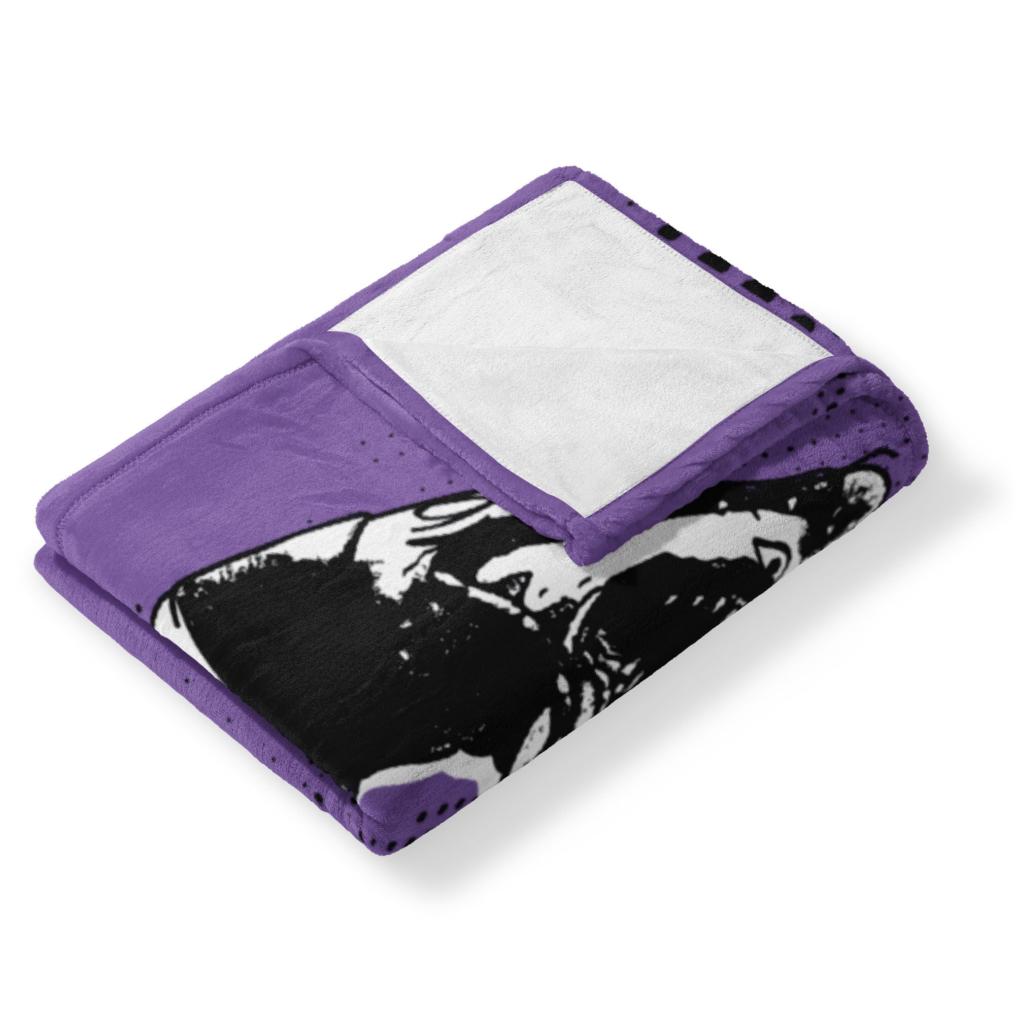 Warner Bros. Beetlejuice I Hate Sandworms Silk Touch Throw Blanket 40X50 Inches, PURPLE, alternate image number 3