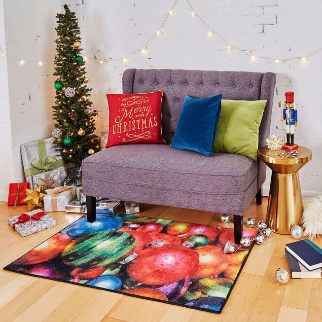 Christmas Ornaments Multi Kitchen Rug, , alternate image number 3