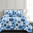 Lush Décor Leah Reversible Quilt Navy/White 3Pc Set, NAVY WHITE, hi-res image number null
