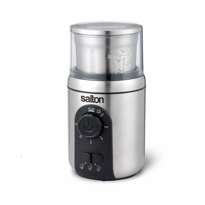 Stainless Steel Coffee, Spice & Herb Grinder, STAINLESS STEEL, hi-res image number 0