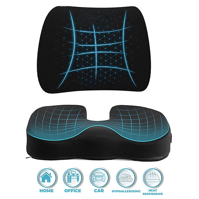 Doctor Pillow Supa Modern Comfort Office Cushio White Standard, BLACK, alternate image number null